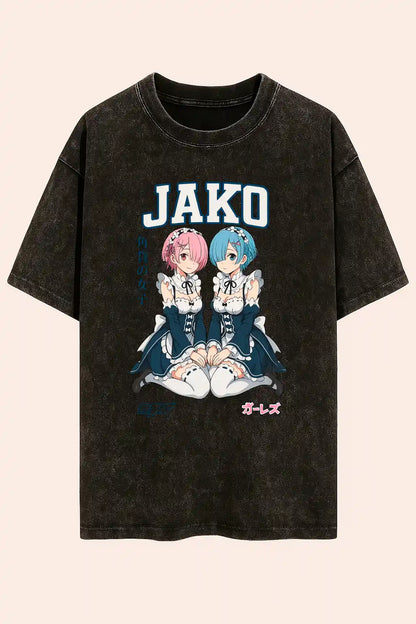 Camiseta acid wash jako maids